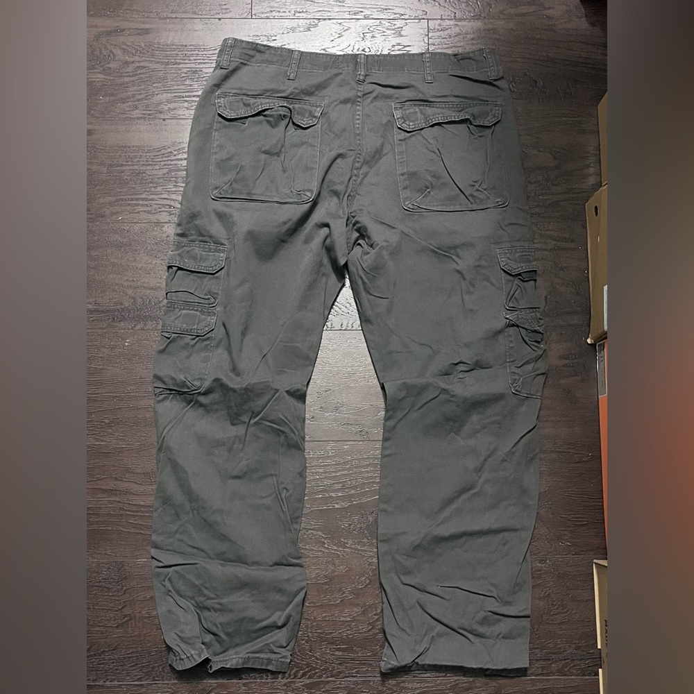 Wrangler, work pants durable.